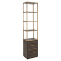 Vitrine Carter brown small 2-drawers