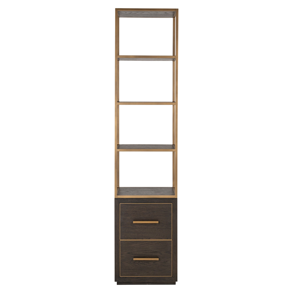 Vitrine Carter brown small 2-drawers