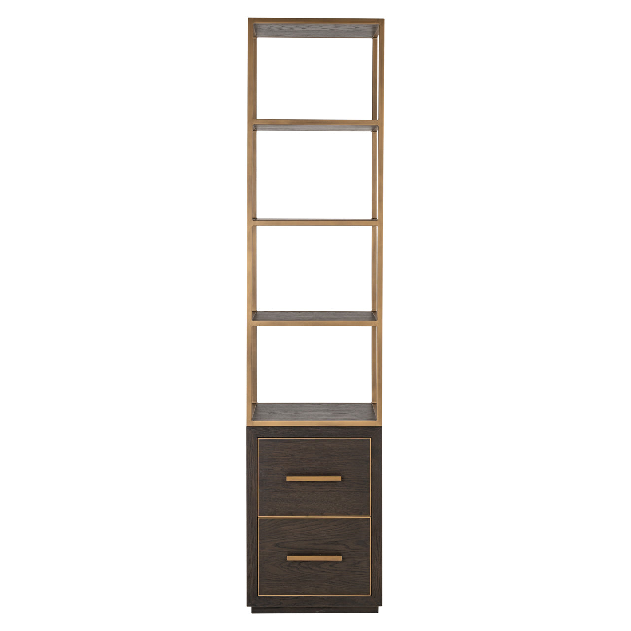 Vitrine Carter brown small 2-drawers