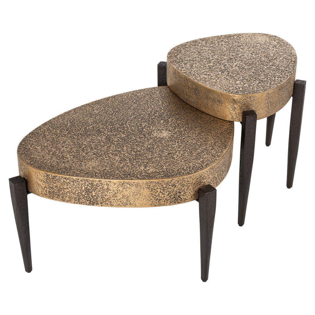 Couchtisch Marquee black/gold (Set of 2)