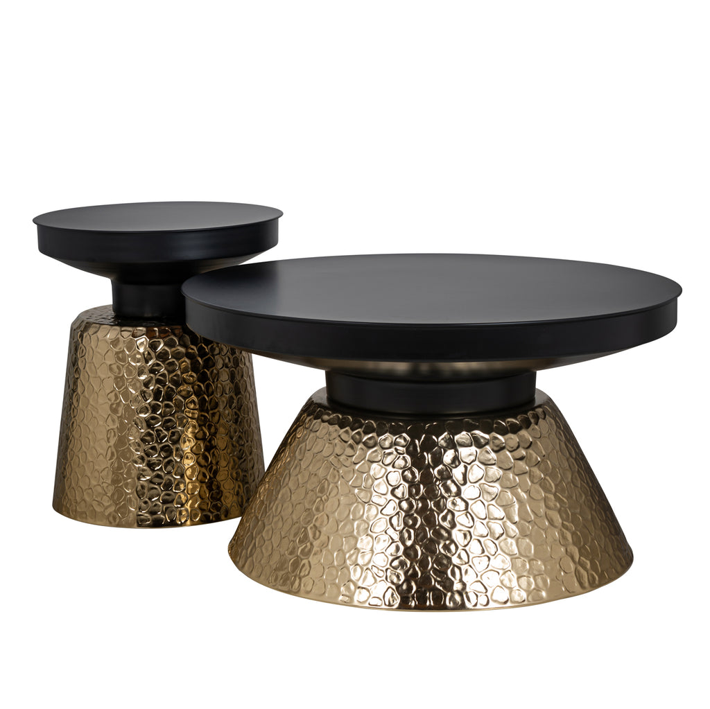 Beistelltisch Freddie black/gold
