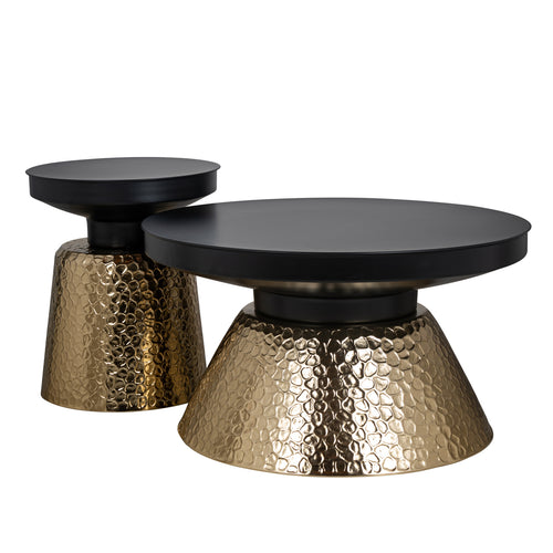 Beistelltisch Freddie black/gold