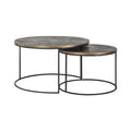 Couchtisch Tulum brushed gold (Set of 2)