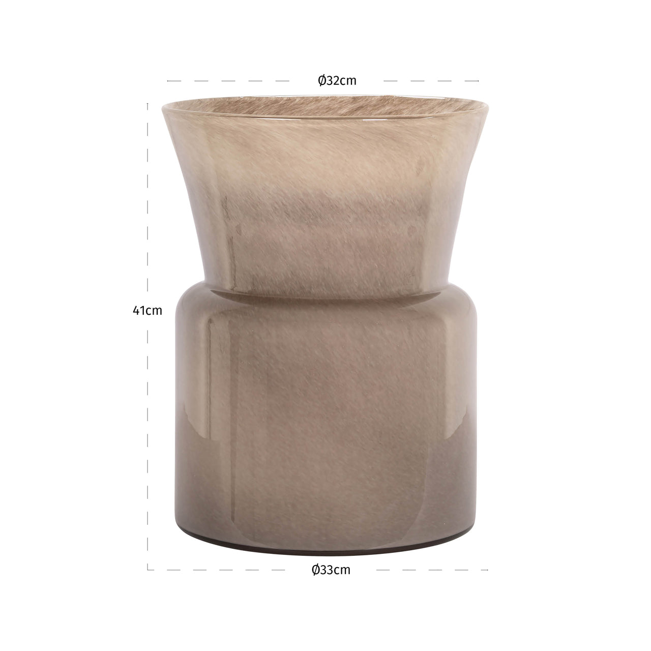 Vase Milo taupe