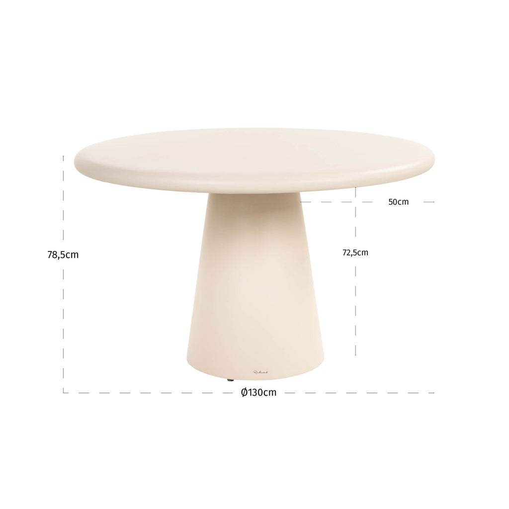 Outdoor Esstisch Urban Bloom sandstone 130Ø