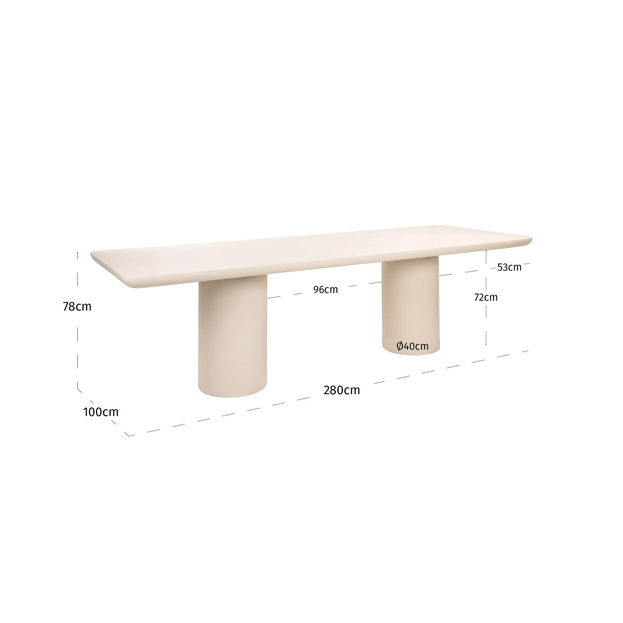 Outdoor Esstisch Urban Bloom sandstone 280