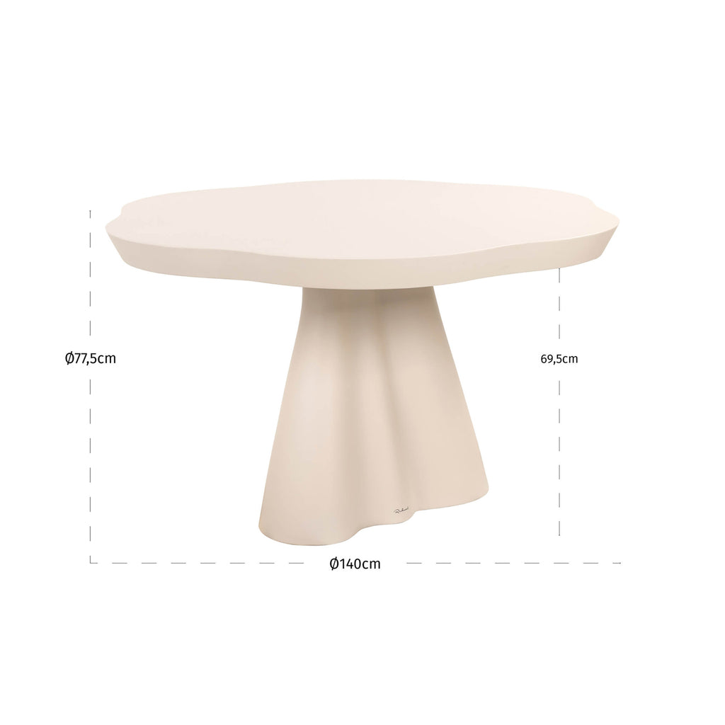 Outdoor Esstisch Urban Bloom sandstone 140x140