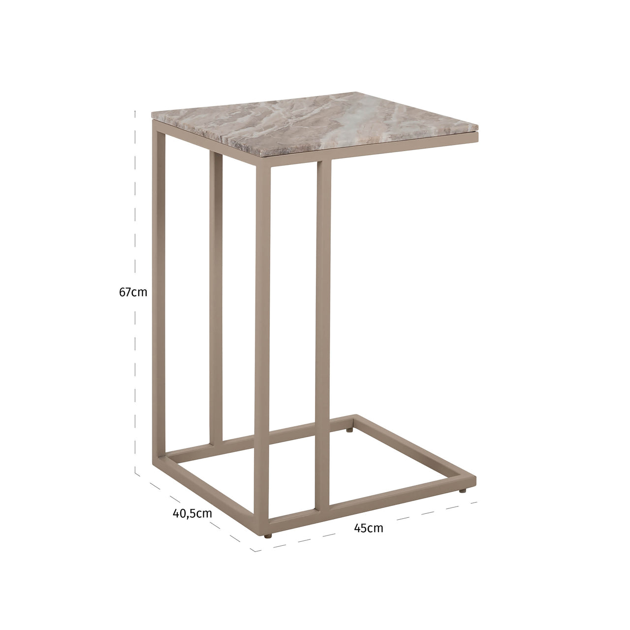 Beistelltisch Fairfax clay