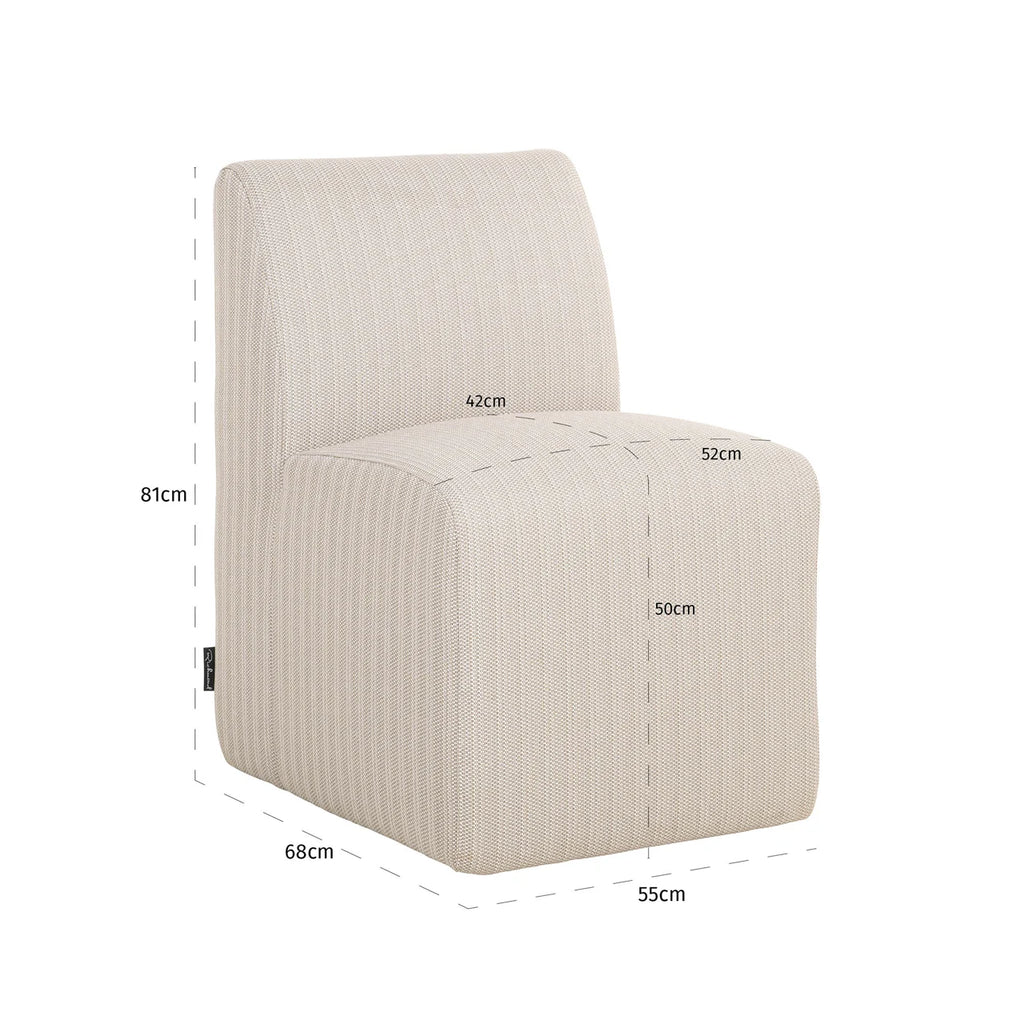 Outdoor Stuhl Riva beige