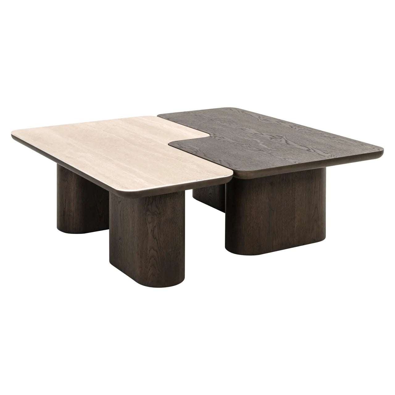 Couchtisch Nando brown (Set of 2)