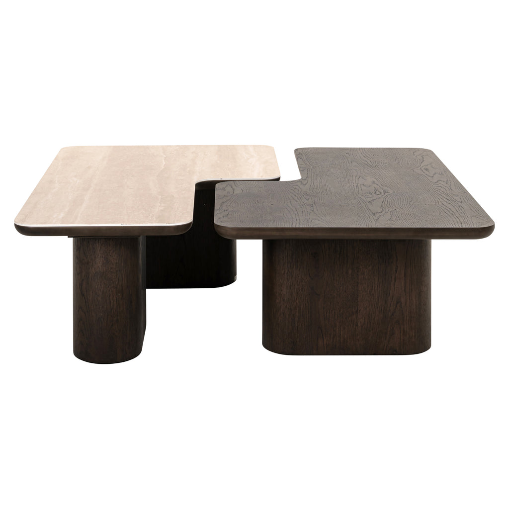 Couchtisch Nando brown (Set of 2)
