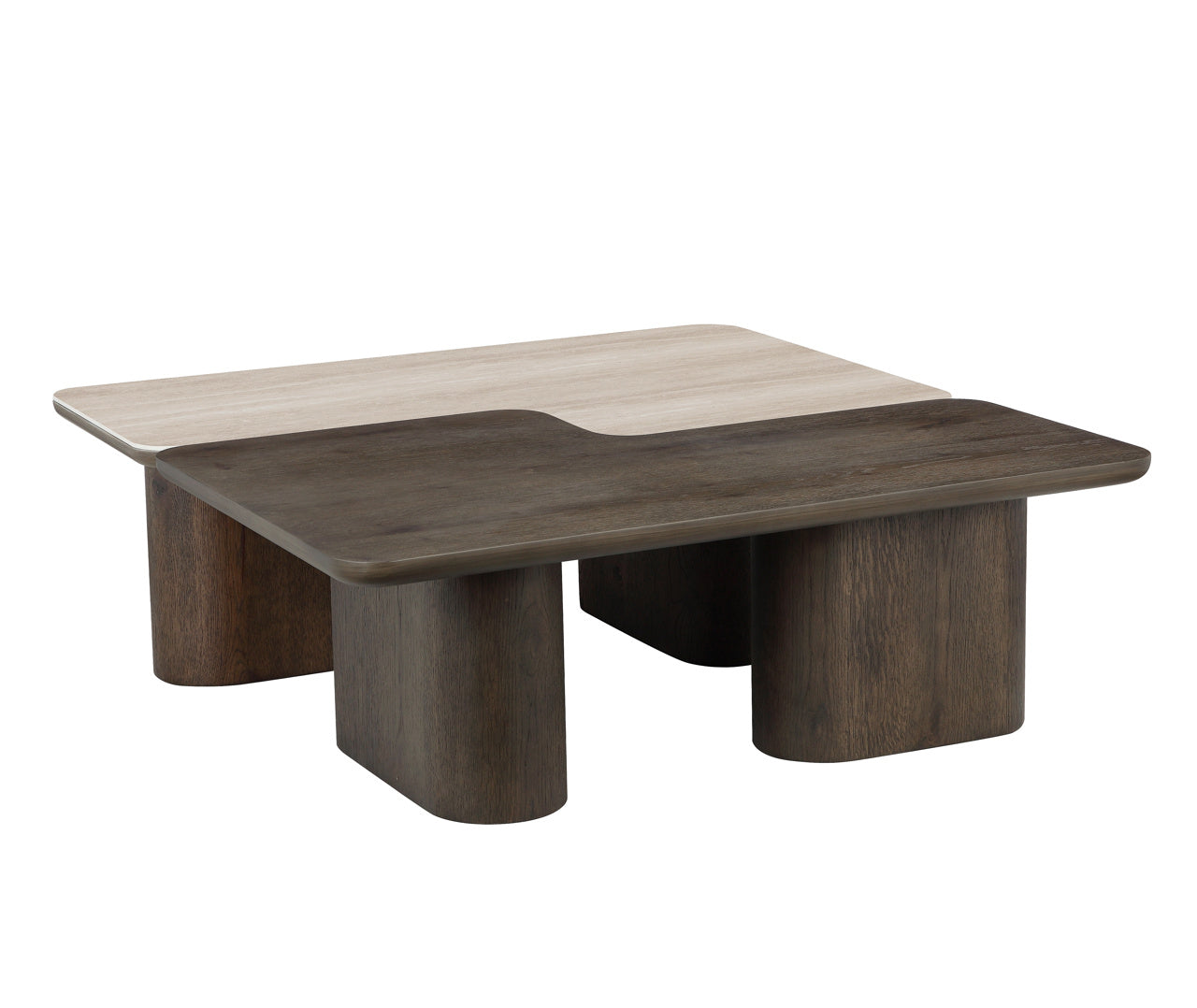 Couchtisch Nando brown (Set of 2)