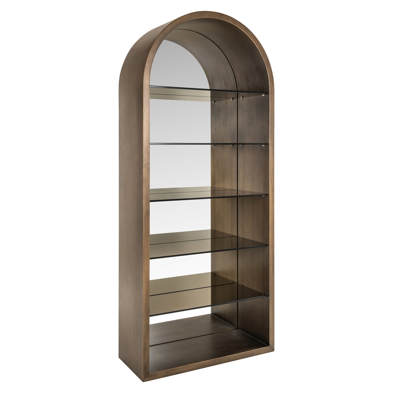Vitrine Bowic brushed gold