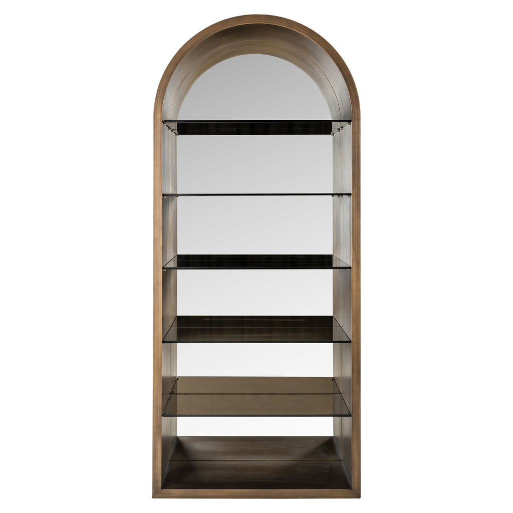 Vitrine Bowic brushed gold