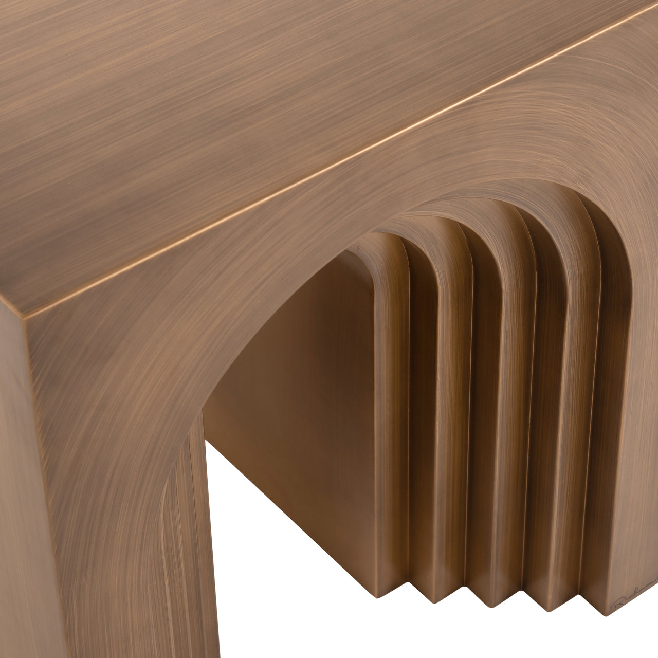 Beistelltisch Vevey brushed gold