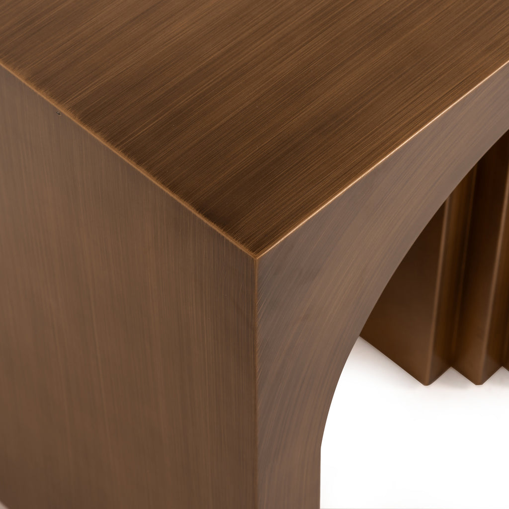 Beistelltisch Vevey brushed gold