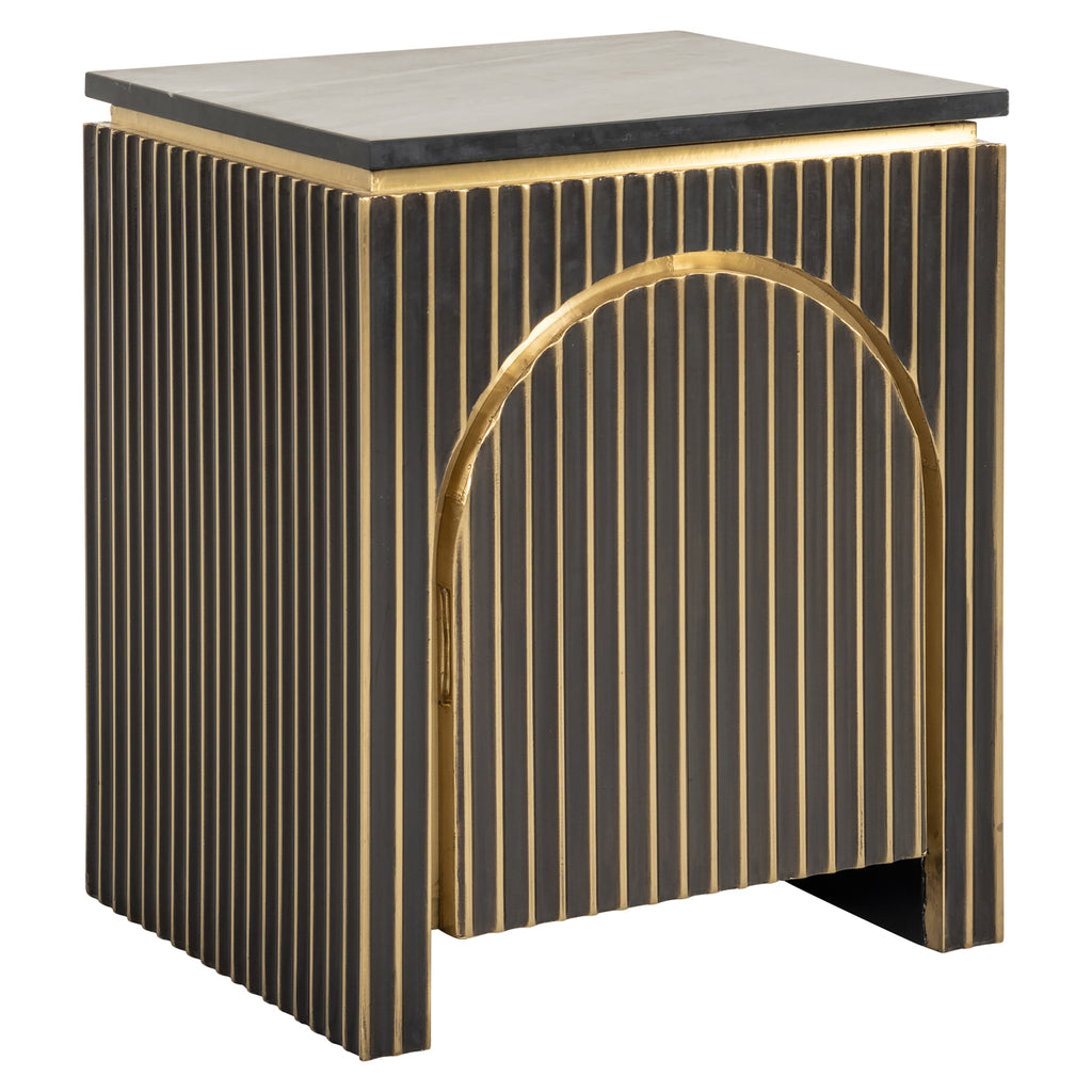 Nachttisch Les Arcs brushed gold