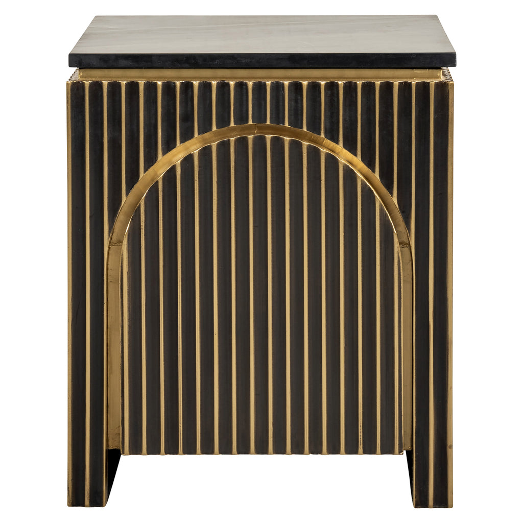 Nachttisch Les Arcs brushed gold