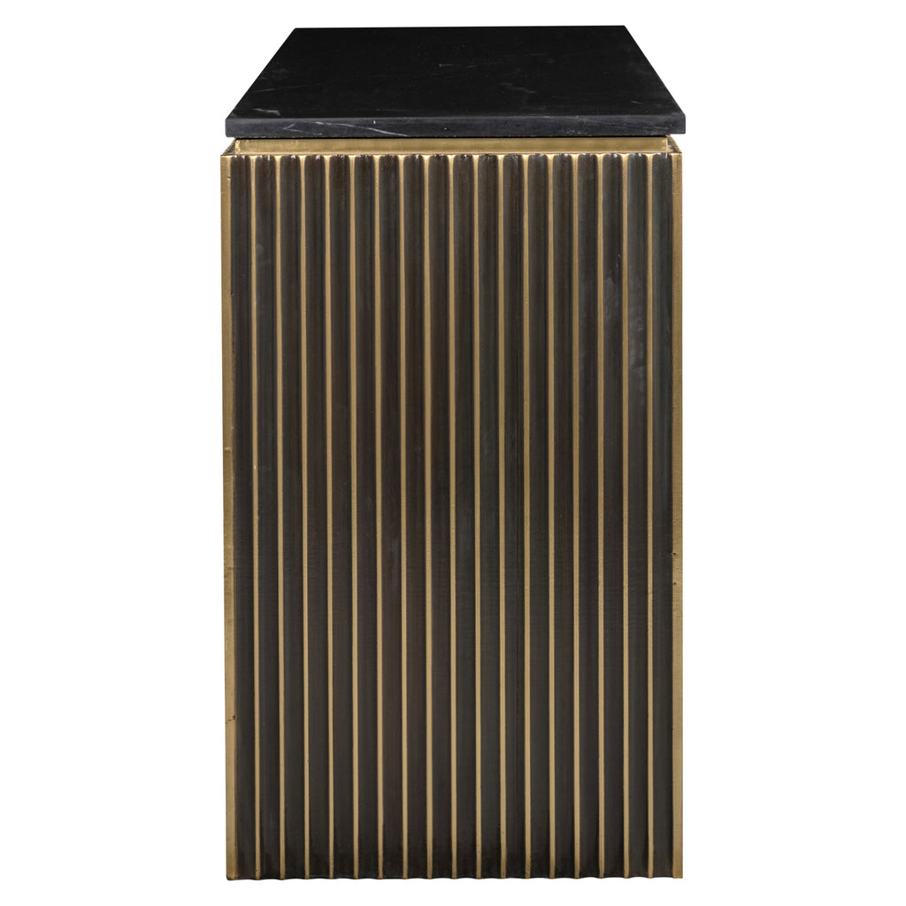 Konsole Les Arcs brushed gold