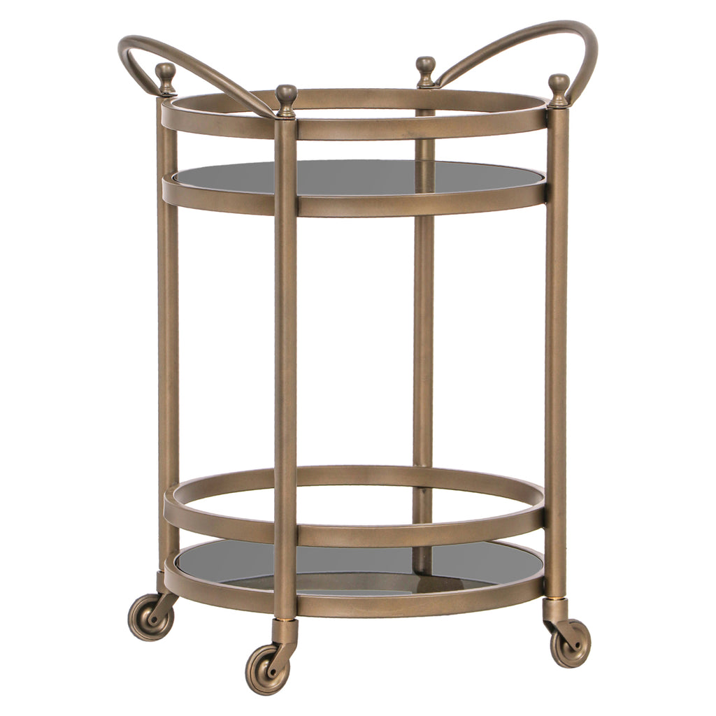 Servierwagen Hendricks brushed gold