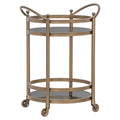 Servierwagen Hendricks brushed gold