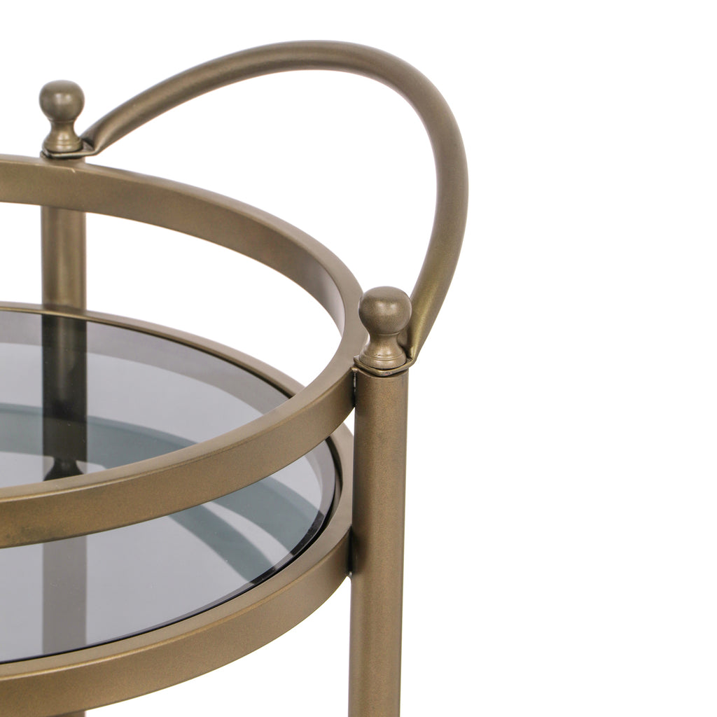Servierwagen Hendricks brushed gold