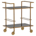 Servierwagen Xo brushed gold