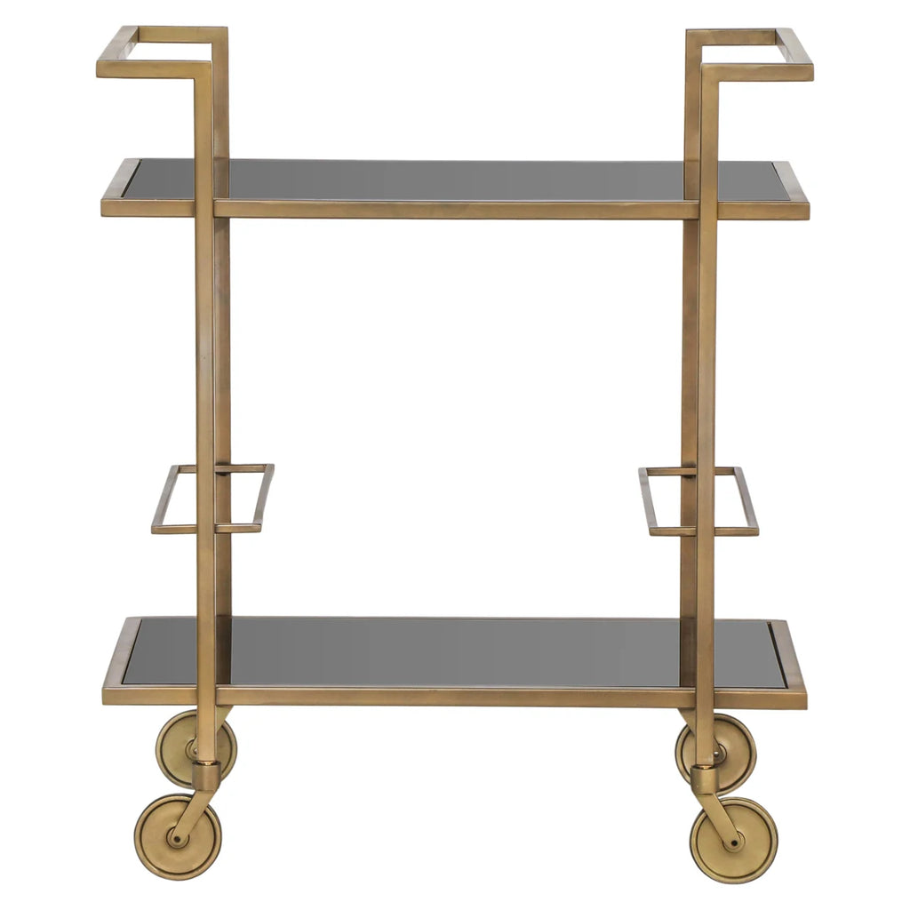 Servierwagen Xo brushed gold