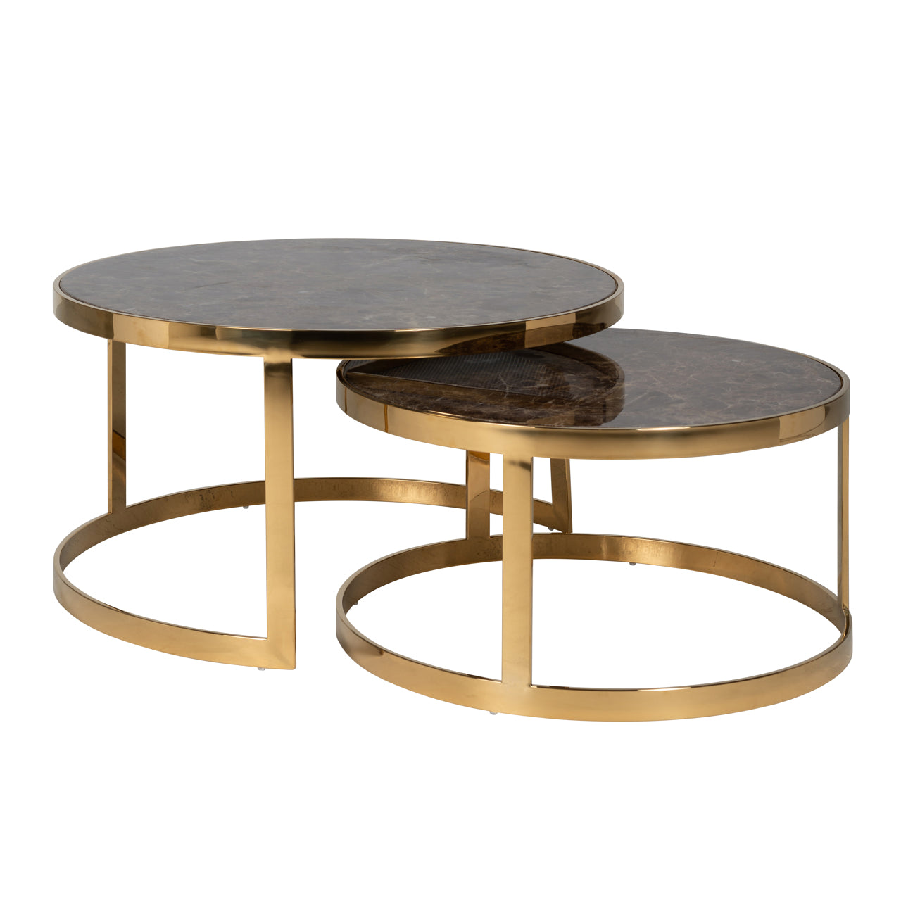 Couchtisch Conrad gold (Set of 2)