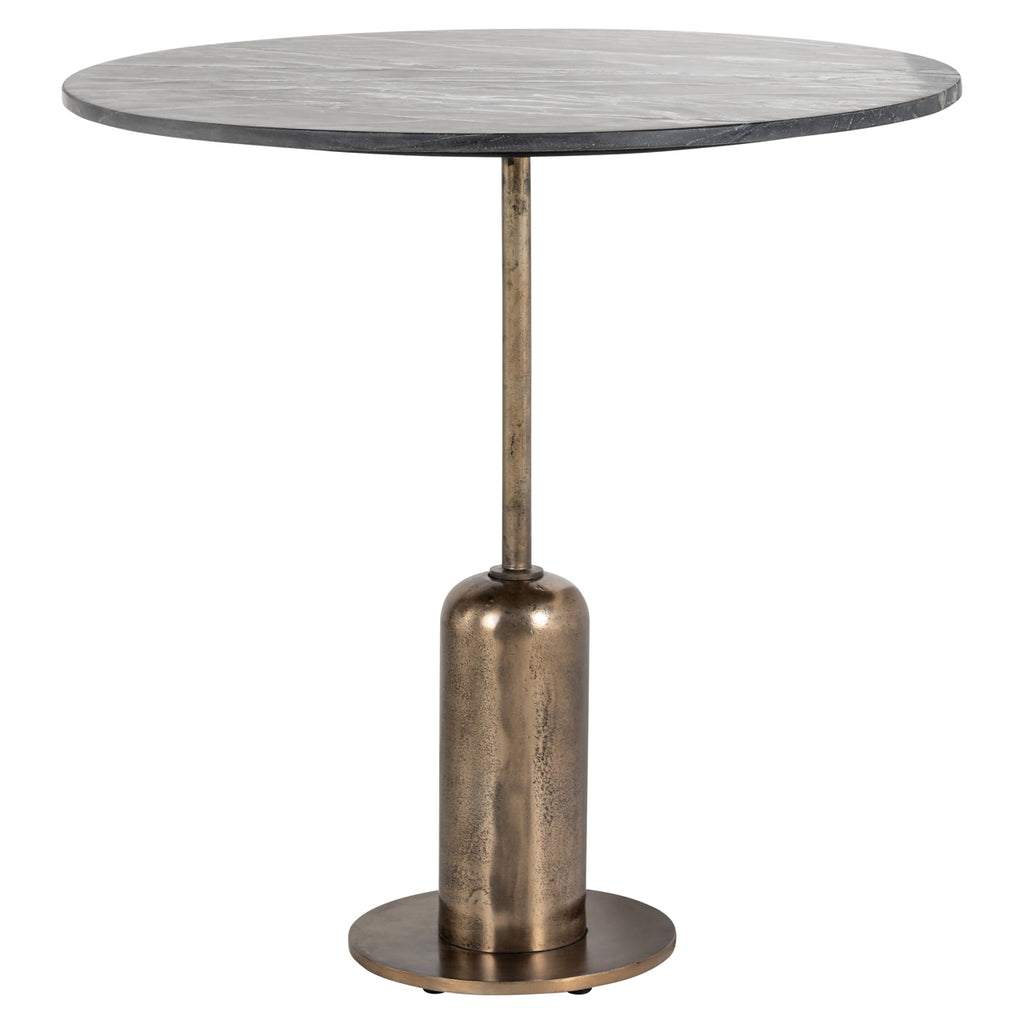 Bistro-Tisch Logan black/gold 75Ø