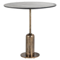 Bistro-Tisch Logan black/gold 75Ø
