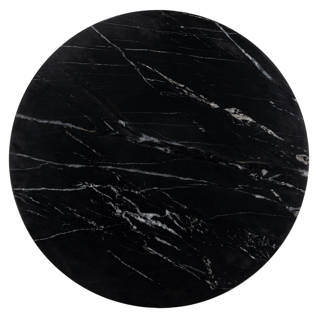 Bistro-Tisch Logan black/gold 75Ø