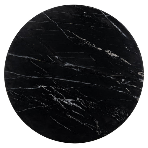 Bistro-Tisch Logan black/gold 75Ø