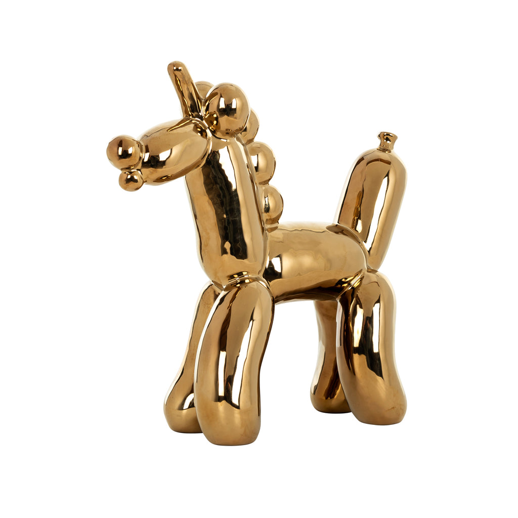 Dekoratives Objekt Balloonicorn gold
