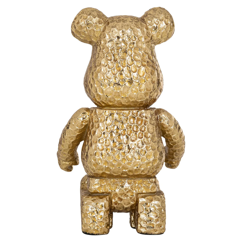 Dekoratives Objekt Bear gold sitting