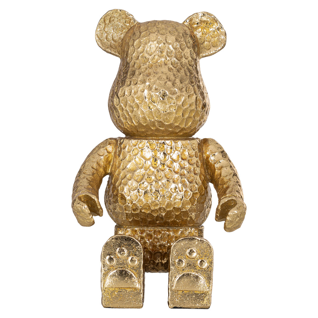 Dekoratives Objekt Bear gold sitting