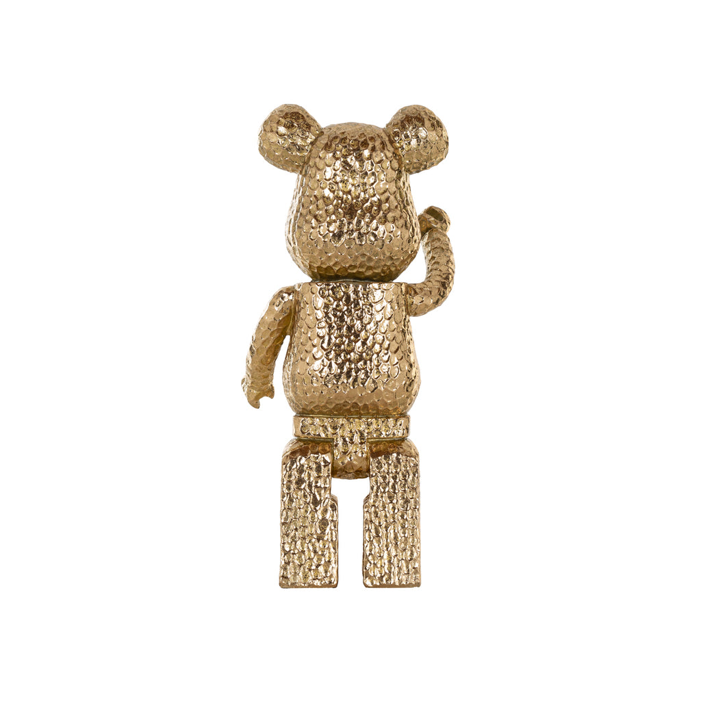 Dekoratives Objekt Bear gold standing