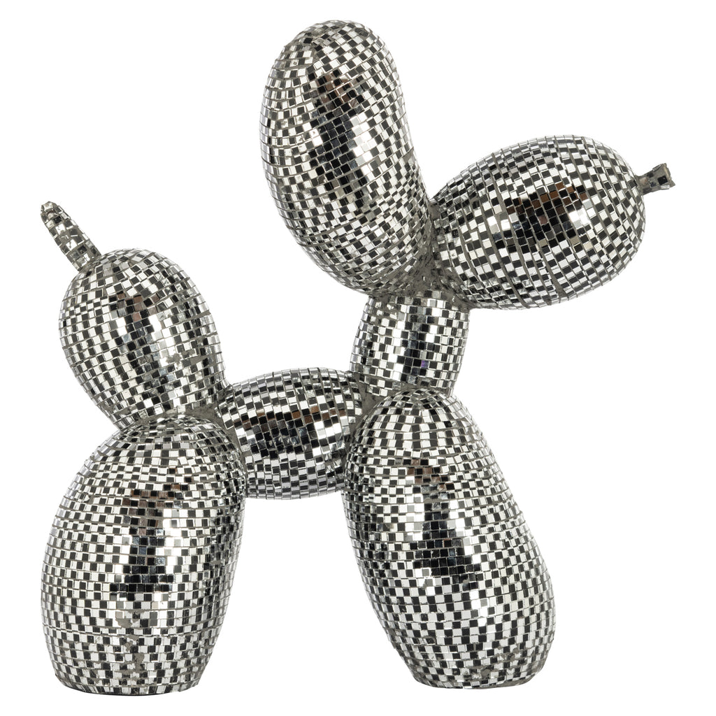 Dekoratives Objekt Dog silver small