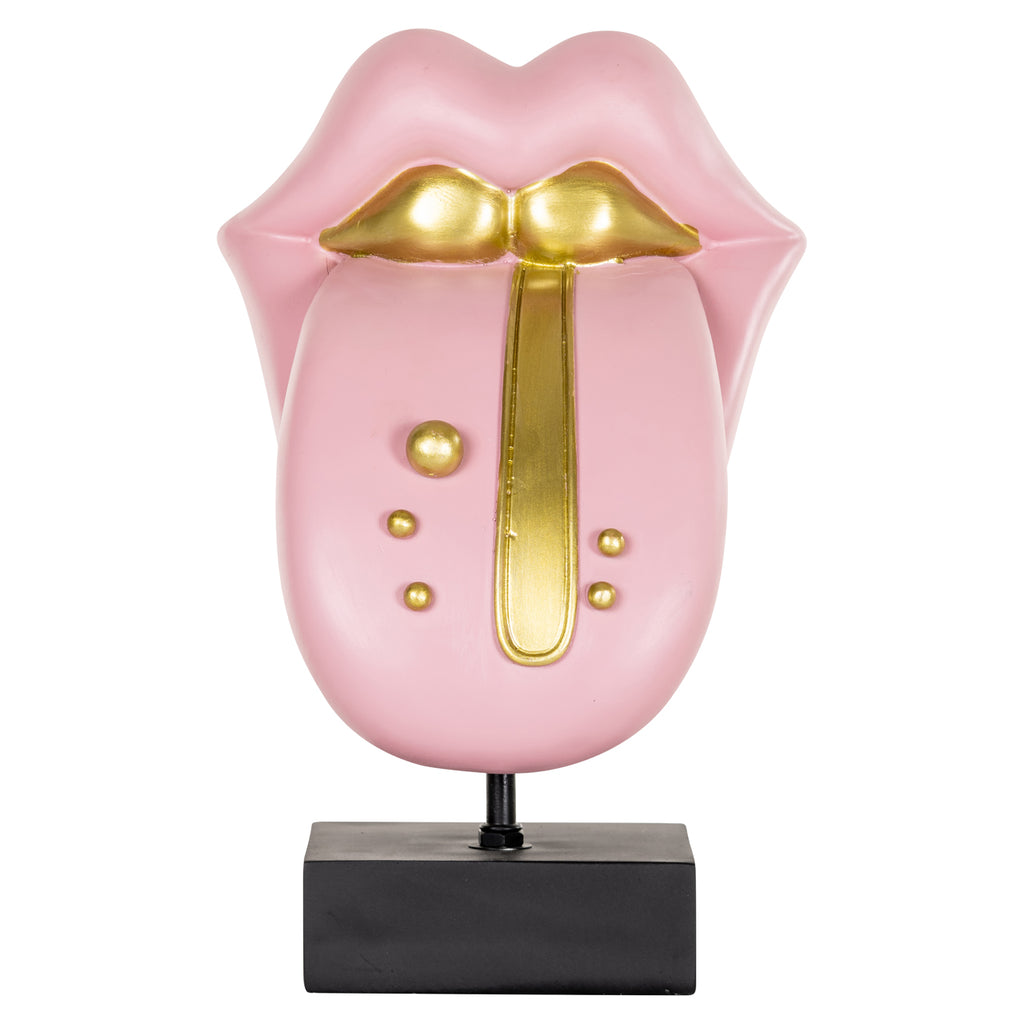 Dekoratives Objekt Tongue pink