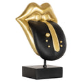Dekoratives Objekt Tongue black/gold