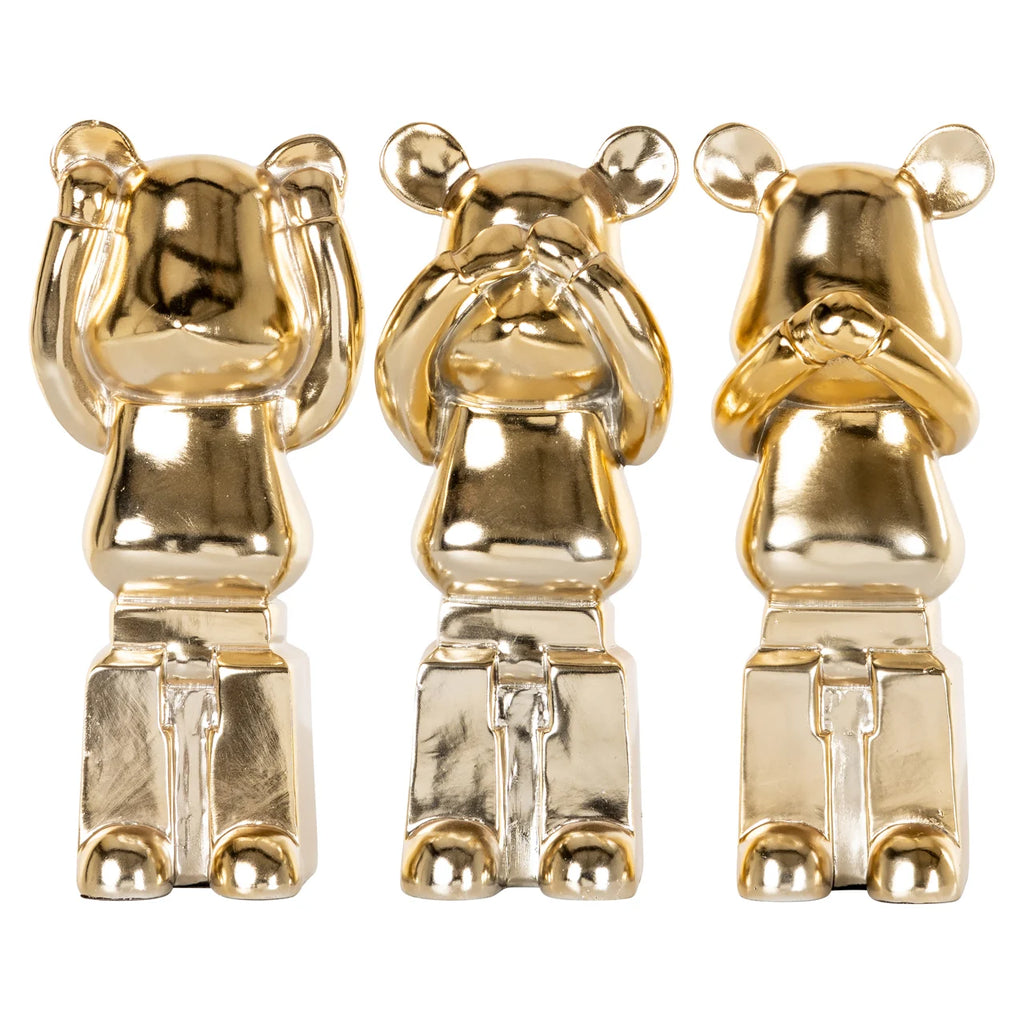 Dekoratives Objekt Berna gold (Set of 3)