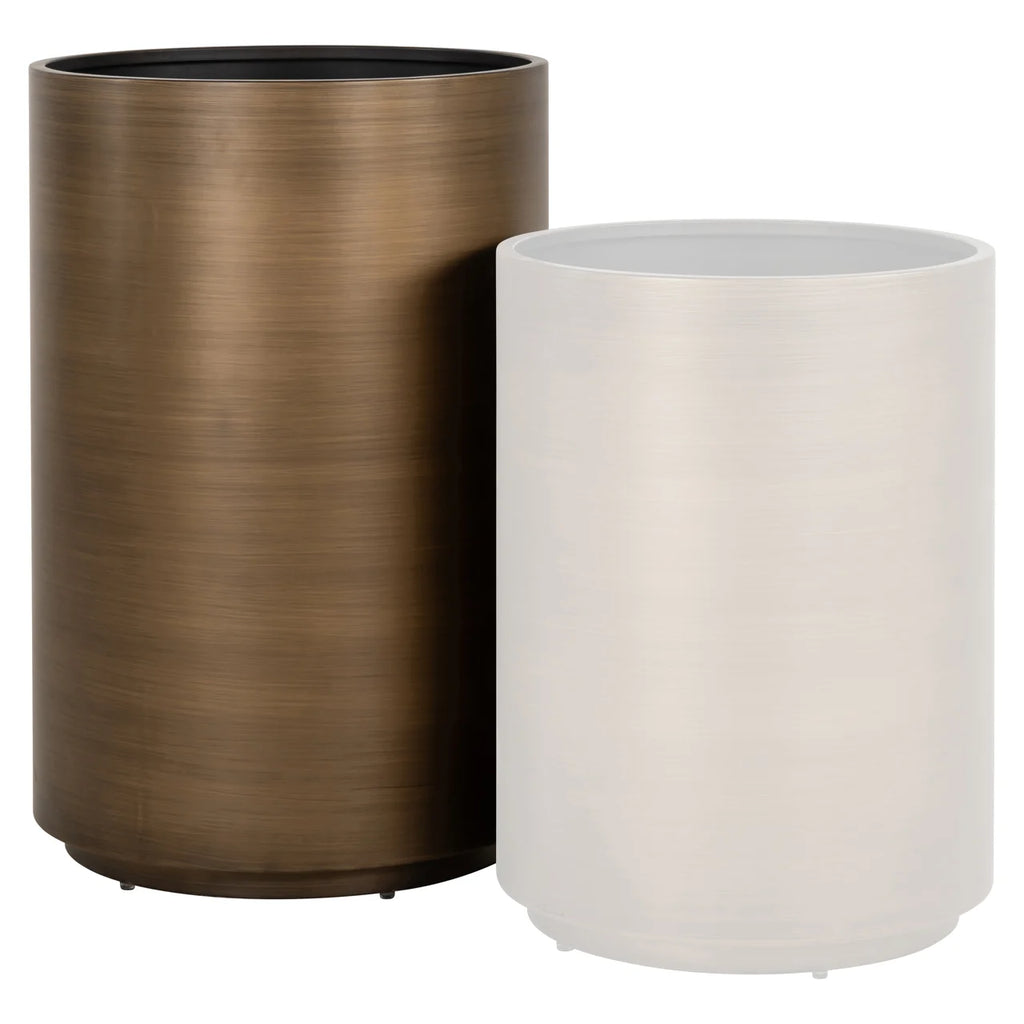 Pflanzgefäß Dira brushed gold 50Ø