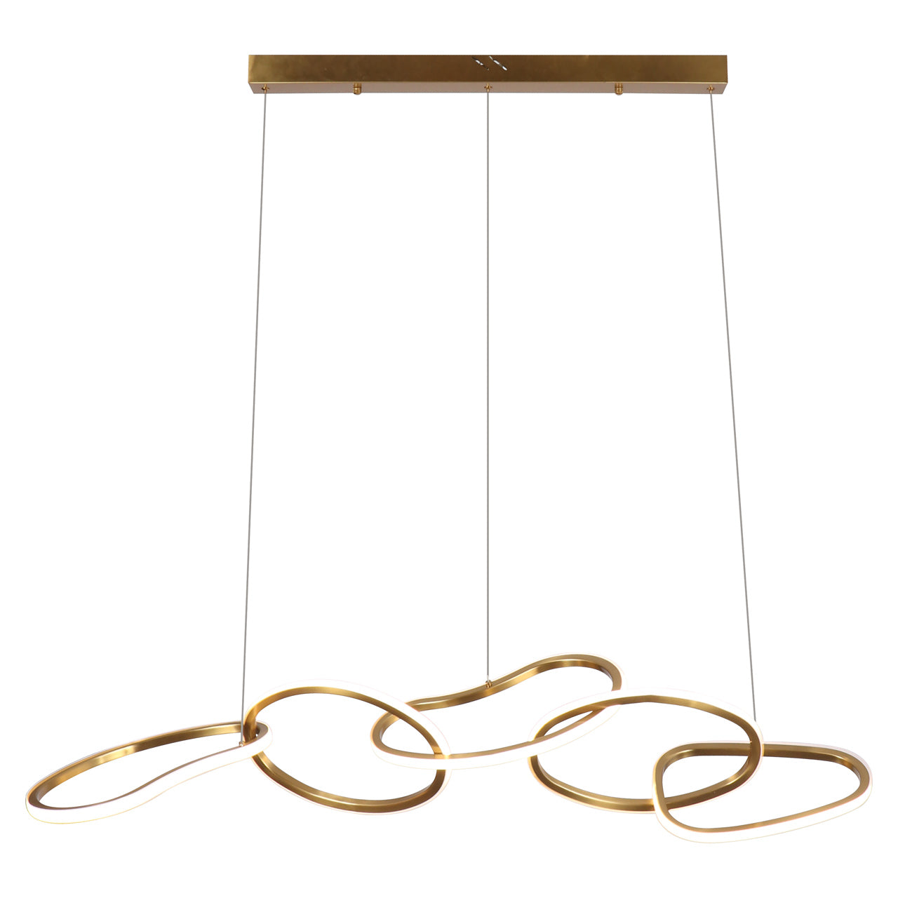 Pendelleuchte Flyn brushed gold