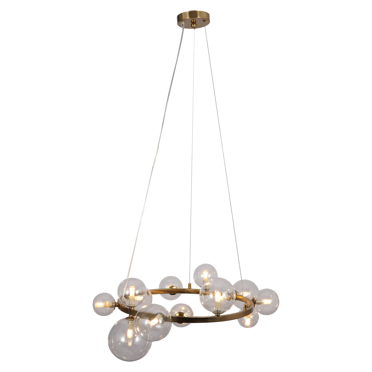 Pendelleuchte Yosie brushed gold