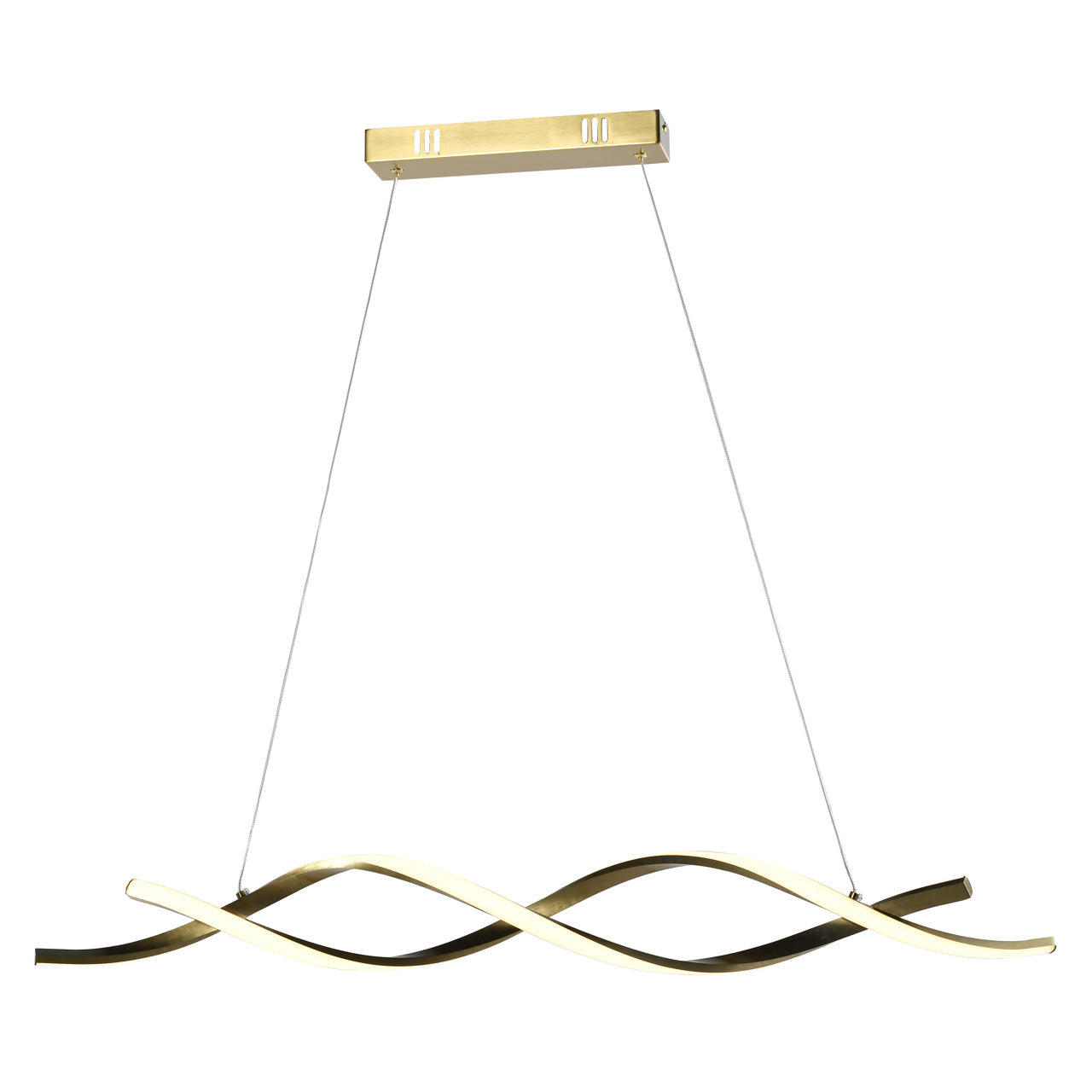Pendelleuchte Lorine brushed gold