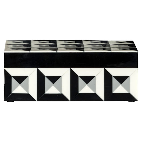 Aufbewahrungsbox Licia black/white