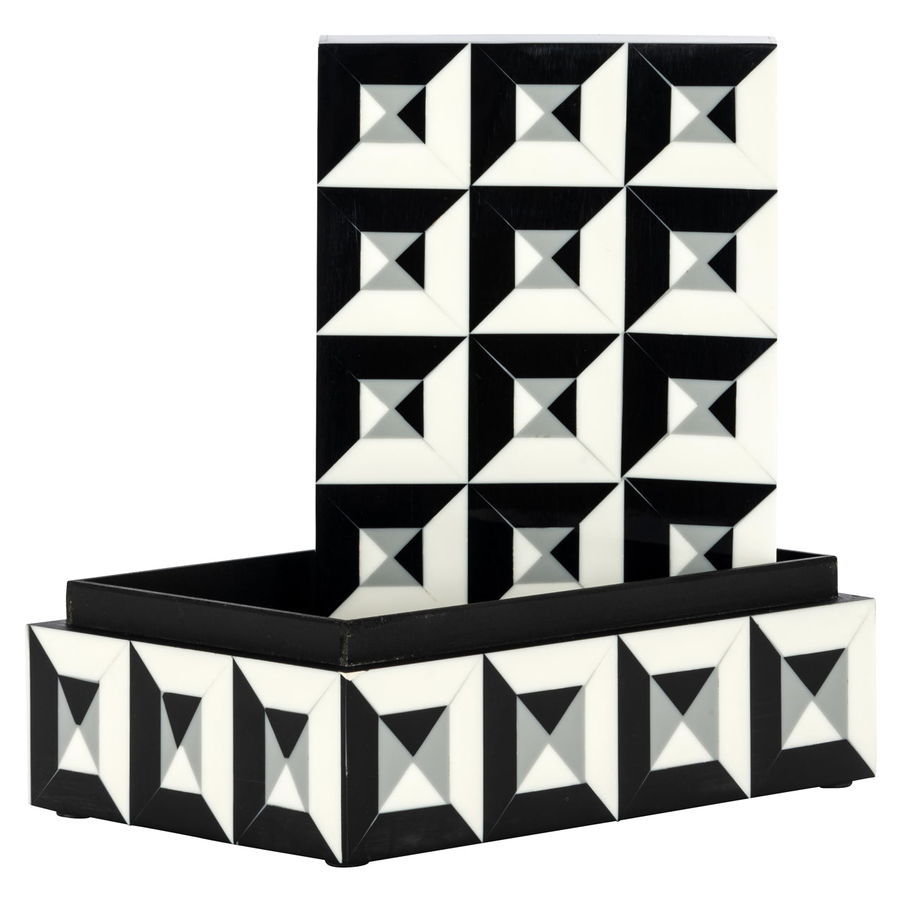 Aufbewahrungsbox Licia black/white
