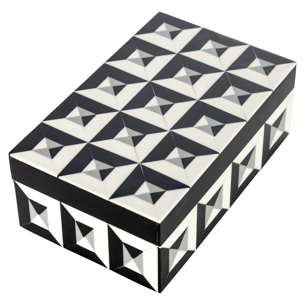 Aufbewahrungsbox Licia black/white