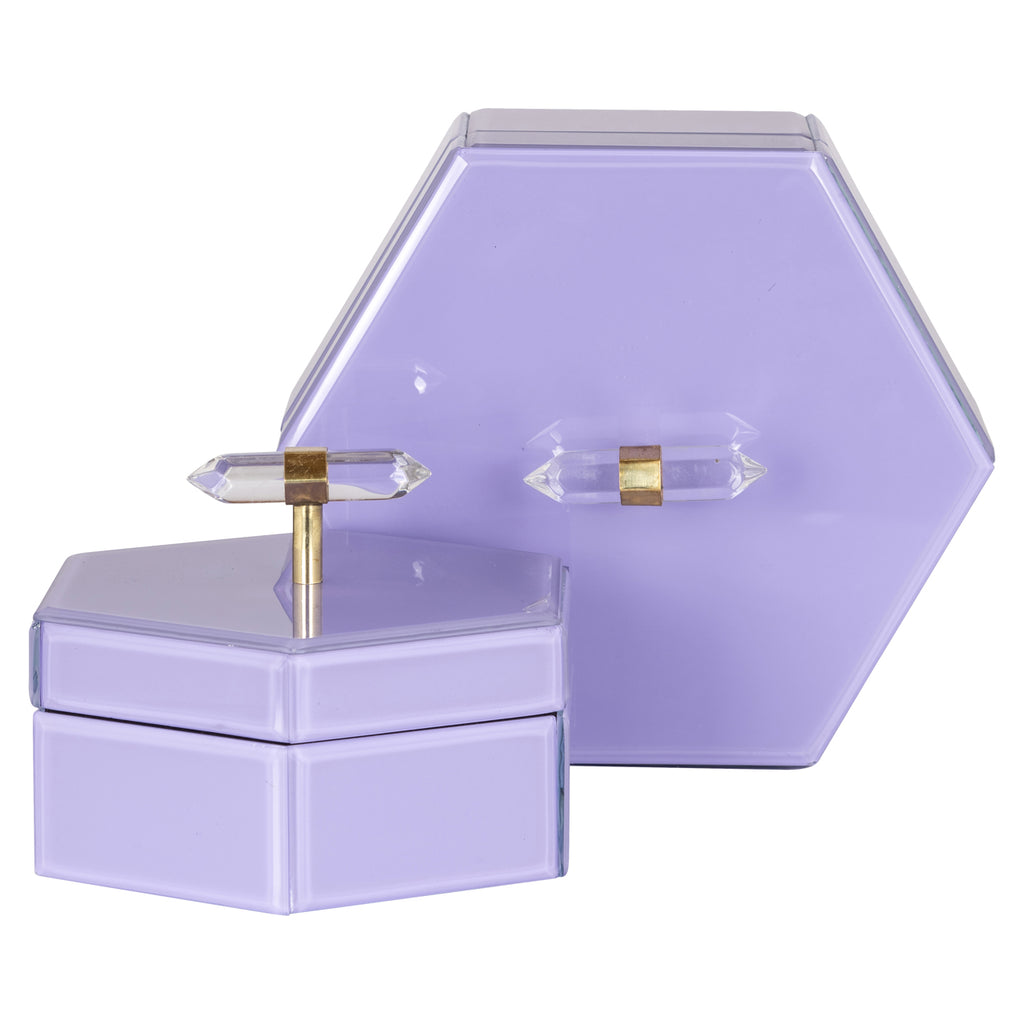 Aufbewahrungsbox Jutta purple large