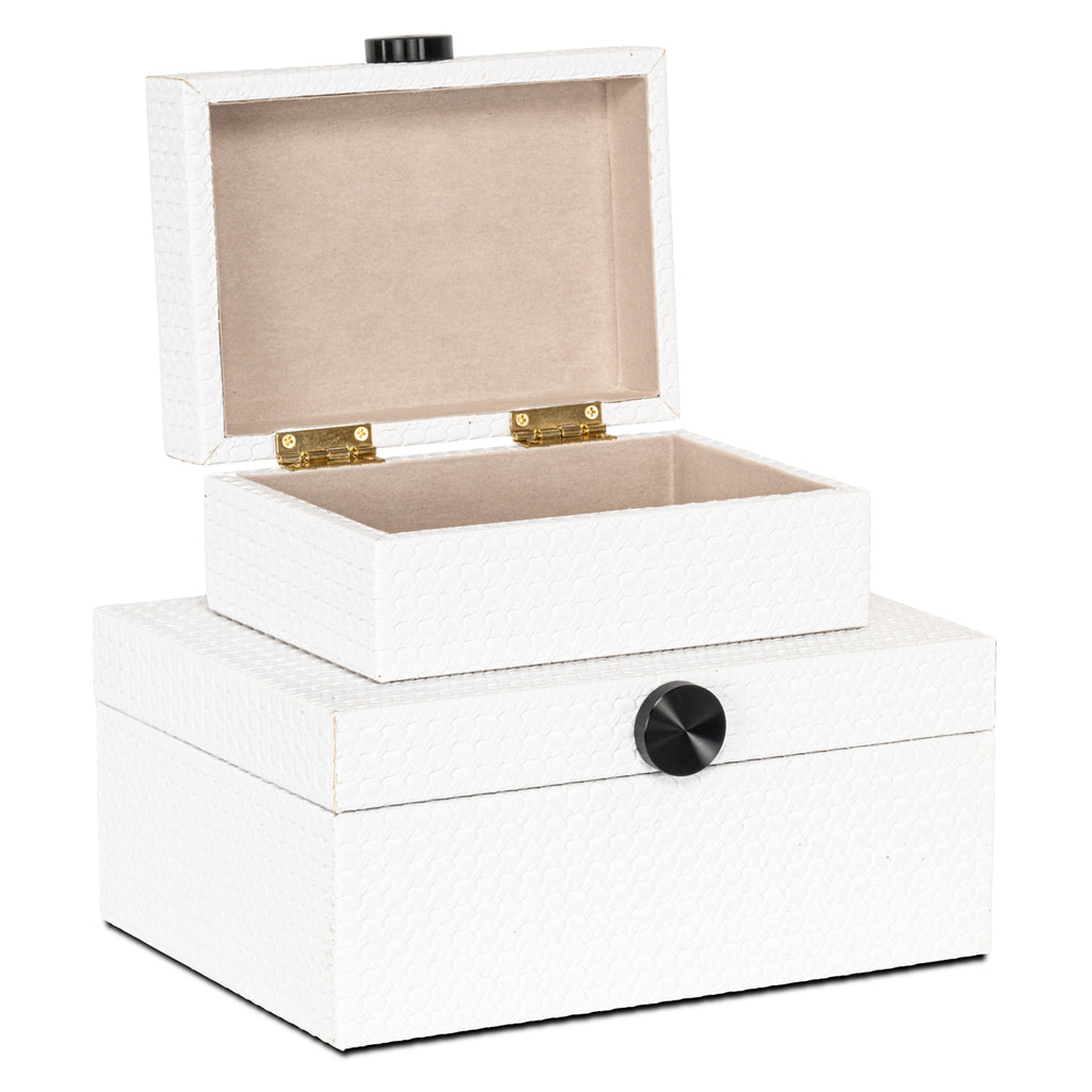 Aufbewahrungsbox Myrth white large